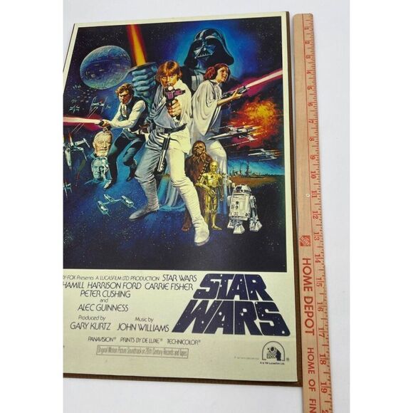 Home Accents Star Wars Movie Poster Wood Sign 19" x 13" Print - Picture 6 of 6
